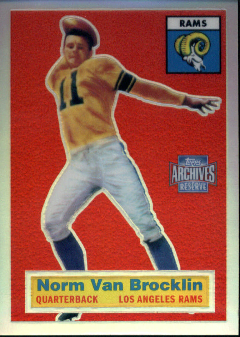2001 Topps Archives Reserve #58 Norm Van Brocklin
